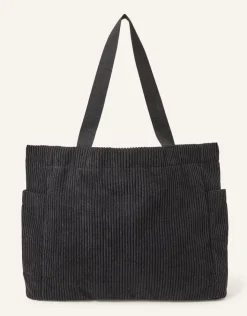 Accessorize Cord Shopper Bag Black