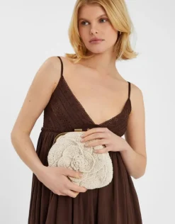 Accessorize Corsage Macrame Clip Frame Bag