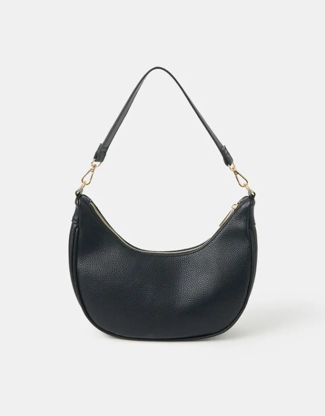 Accessorize Crescent Shoulder Bag Black