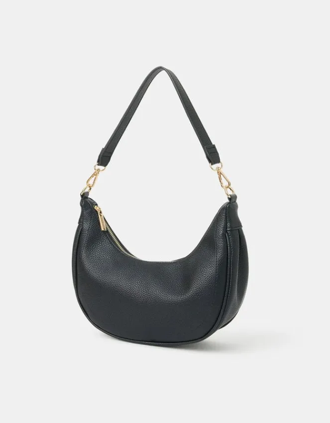 Accessorize Crescent Shoulder Bag Black