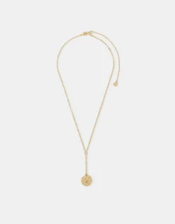 Accessorize 14ct Gold-Plated Heart Pendant Lariat Necklace