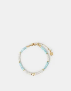 Accessorize 14ct Gold-Plated Shell Beaded Bracelet