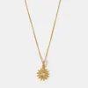 Accessorize 14ct Gold-Plated Sun Pendant Necklace