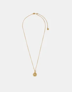 Accessorize 14ct Gold-Plated Sun Pendant Necklace
