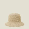 Accessorize Daisy Embellished Woven Bucket Hat