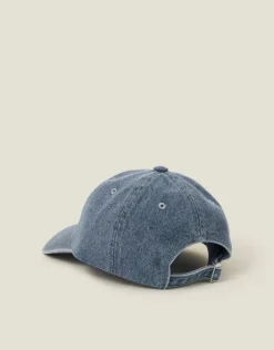 Accessorize Denim Cap Blue