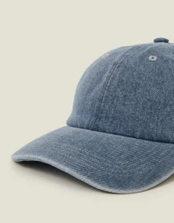 Accessorize Denim Cap Blue