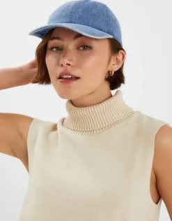 Accessorize Denim Cap Blue