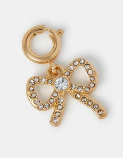 Accessorize Diamante Bow Jewellery Charm