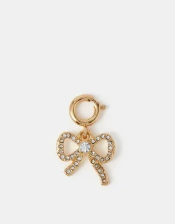 Accessorize Diamante Bow Jewellery Charm
