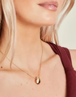 Accessorize Drop Curve Pendant Necklace