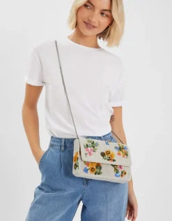 Accessorize Embellished Floral Clutch Bag