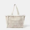 Accessorize Embroidered Fringe Tote Bag