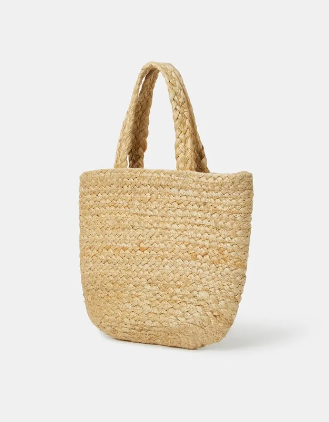 Accessorize Embroidered Starfish Jute Tote Bag