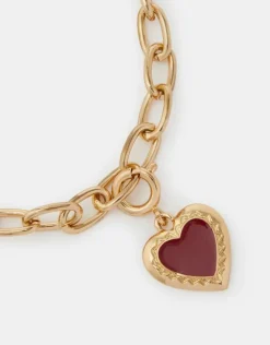 Accessorize Enamel Heart Jewellery Charm