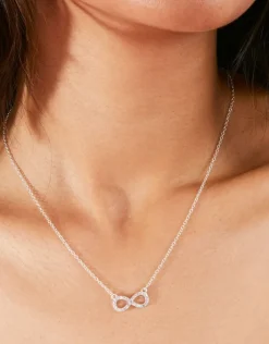 Accessorize Eternity Symbol Pendant Necklace