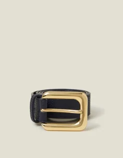 Accessorize Faux Leather Belt Blue