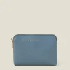 Accessorize Faux Leather Coin Purse Blue