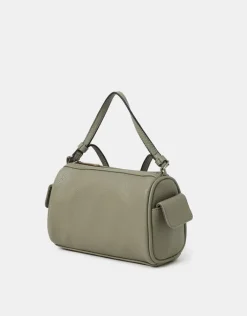 Accessorize Faux Leather Crossbody Bag Green