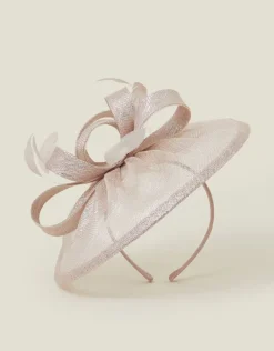 Accessorize Feather Bow Disc Fascinator