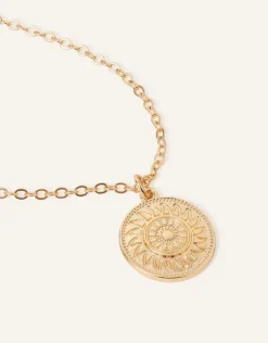Accessorize Filigree Coin Necklace