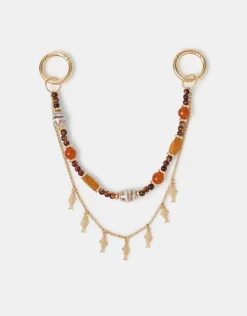 Accessorize Fish Chain Beaded Bag Charm