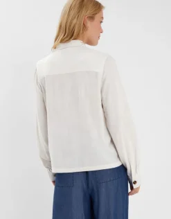 Accessorize Floral Embroidered Shacket Ivory