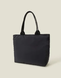 Accessorize Floral Quilted Nylon Tote Bag