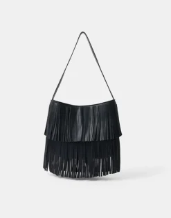 Accessorize Fringe Shoulder Bag