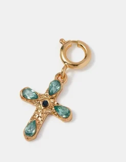 Accessorize Gemstone Cross Jewellery Charm