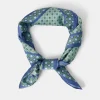 Accessorize Geometric Floral Square Satin Scarf