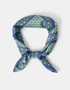Accessorize Geometric Floral Square Satin Scarf