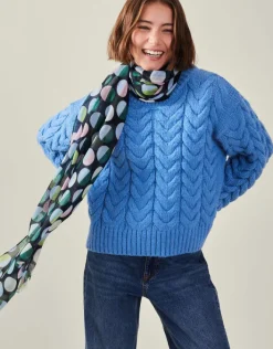 Accessorize Geometric Polka Dot Scarf