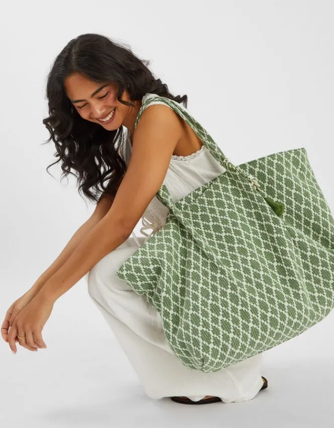 Accessorize Geometric Print Weekender Bag