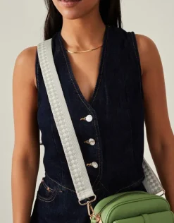 Accessorize Geometric Webbing Bag Strap