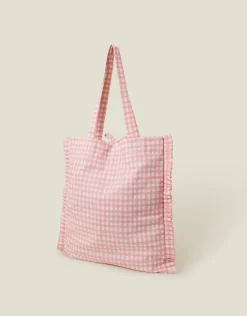 Accessorize Gingham Shopper Bag