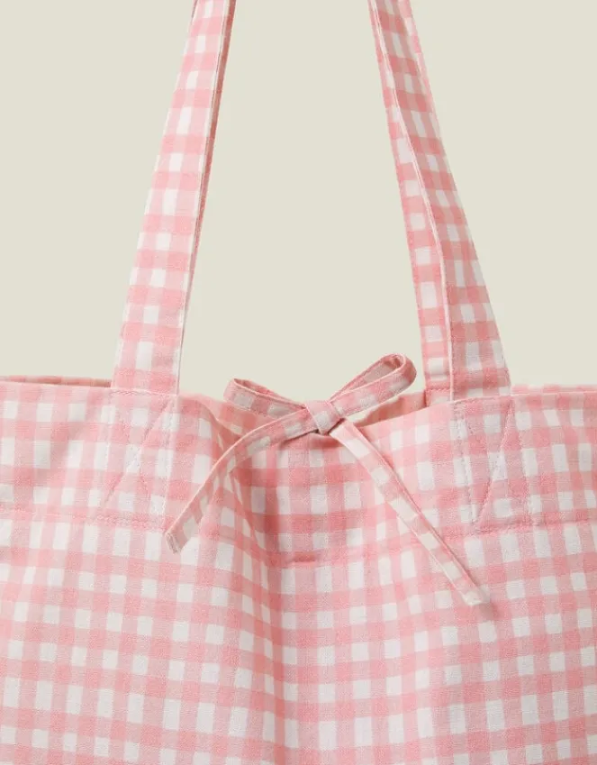 Accessorize Gingham Shopper Bag