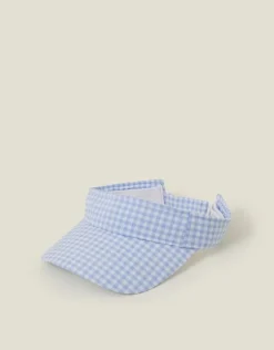 Accessorize Gingham Sun Visor