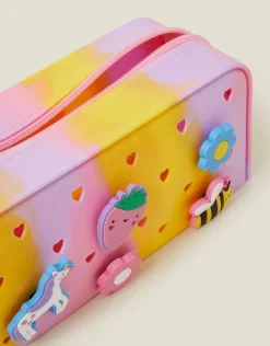 Accessorize Girls Badge Charm Pencil Case