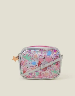 Accessorize Girls Beach Print Confetti Cross-Body Bag