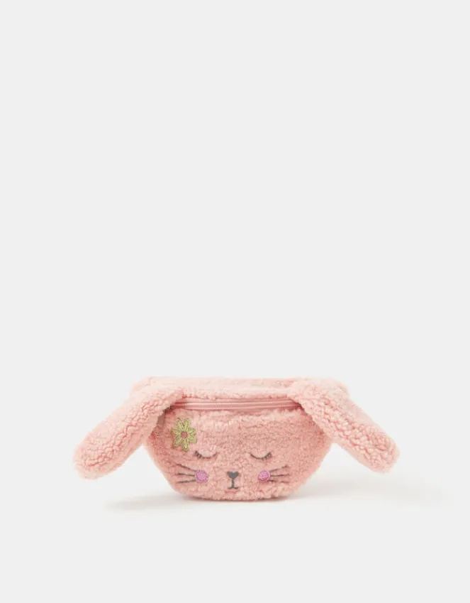 Accessorize Girls Borg Bunny Belt Bag