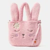 Accessorize Girls Borg Bunny Shopper Bag