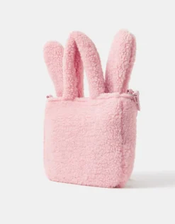 Accessorize Girls Borg Bunny Shopper Bag