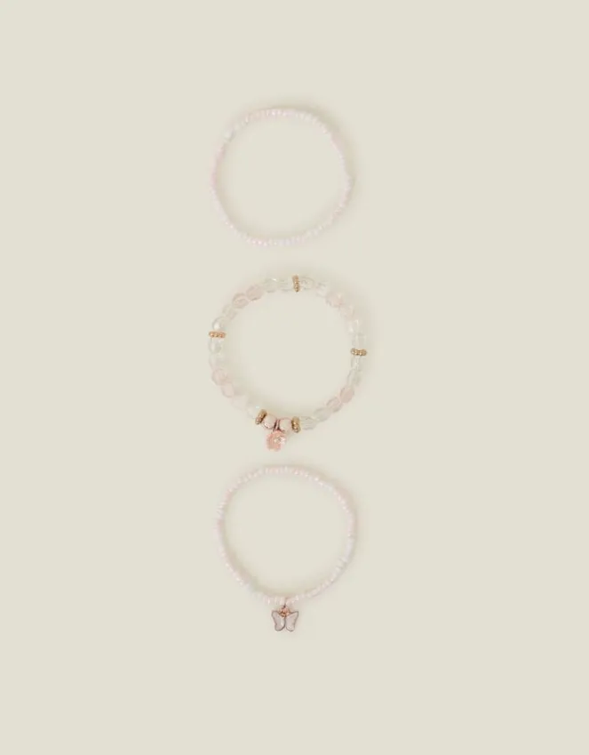 Accessorize Girls Butterfly Charm Necklace and Bracelet Set