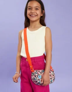 Accessorize Girls Colourful Leopard Print Cross-Body Bag