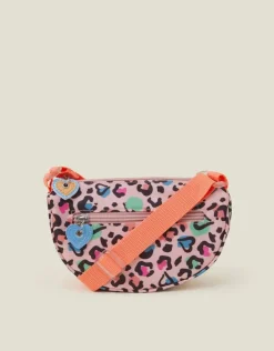 Accessorize Girls Colourful Leopard Print Cross-Body Bag
