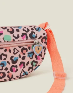 Accessorize Girls Colourful Leopard Print Cross-Body Bag