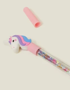 Accessorize Girls Confetti Unicorn Topper Pen