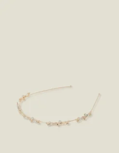 Accessorize Girls Diamante Butterfly Metal Headband