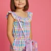 Accessorize Girls Embroidered Metallic Camera Bag